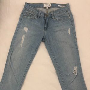 Frame light Wash Skinny Jeans